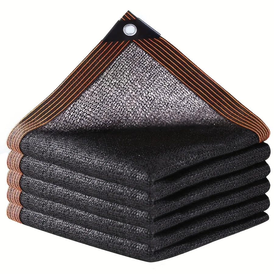 Schwarzes HDPE-Schattennetz für Garten & Terrasse, bietet UV-Schutz & Hitzeschutz.