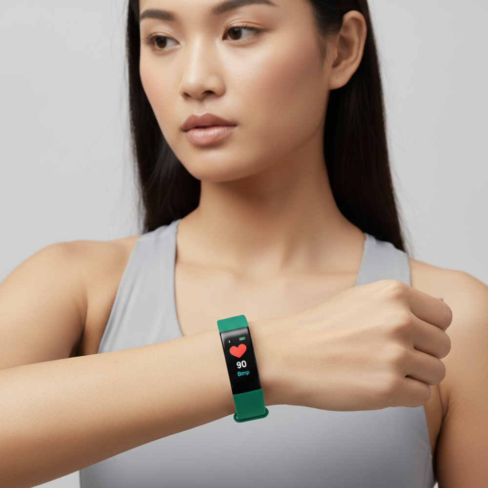 Gesundheits-Wearable für Senioren: Wasserdichte Fitness Uhr mit präziser Herzfrequenzmessung.
