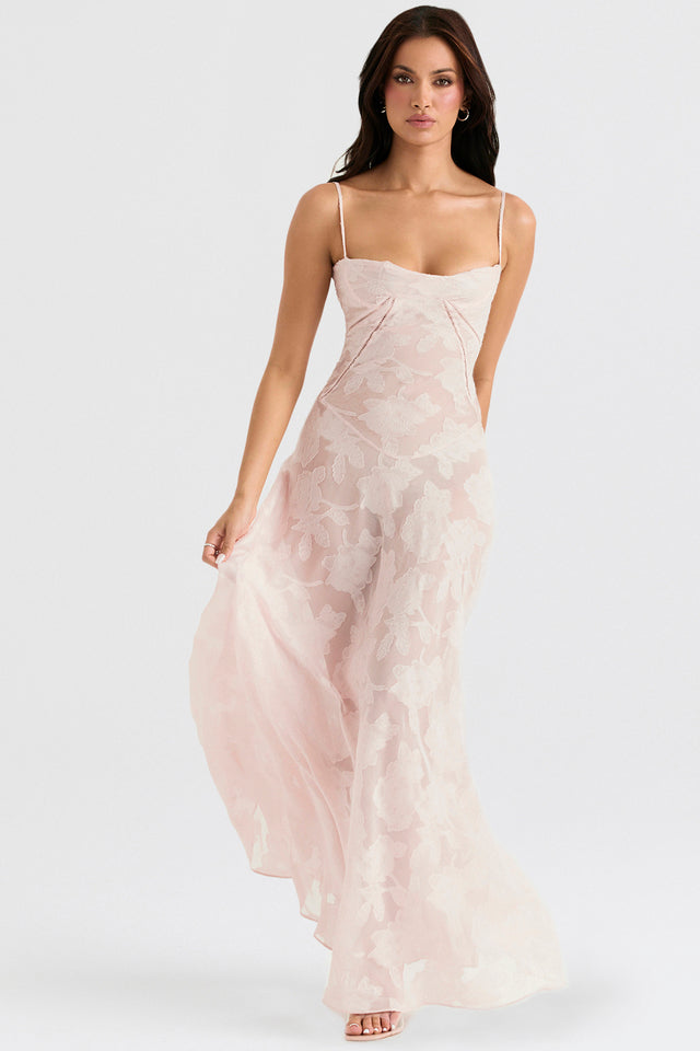 Stilvolles Damen-Spitzen-Maxikleid. Glänzendes Abendkleid, lang und elegant für unvergessliche Anlässe.