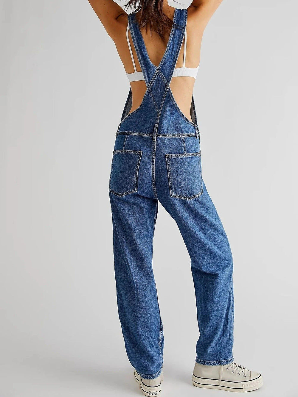 Damen Overall, perfekt für Frühling & Sommer. Bequemer Casual-Jumpsuit mit praktischen Taschen für den Alltag.