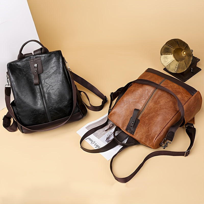 Urbaner Damen Sicherheitsrucksack, wasserfest, diebstahlsicher, perfekt für den Alltag in der Stadt.
