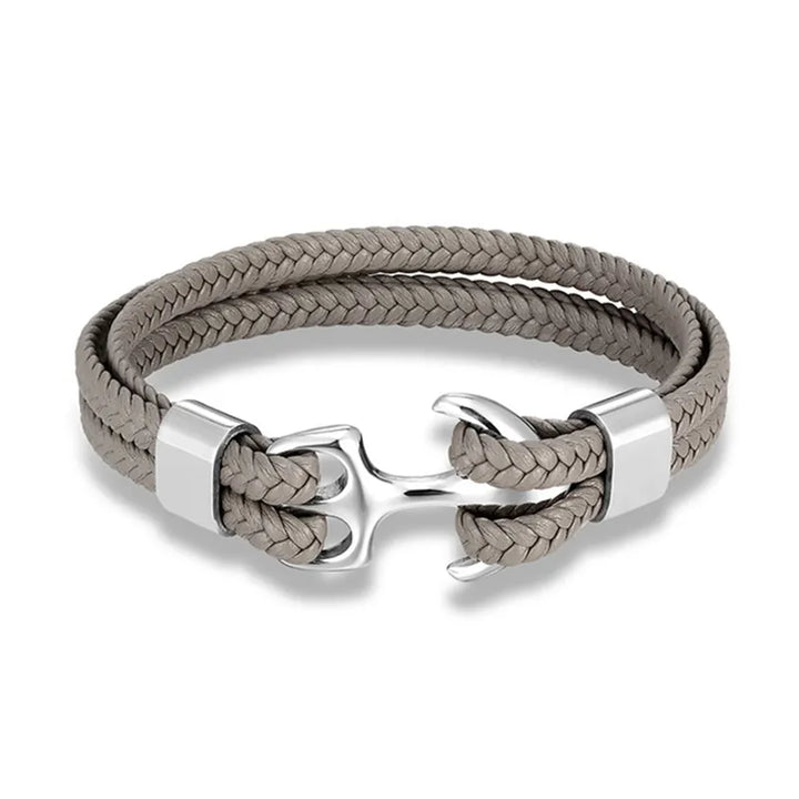 Elegantes maritimes Anker-Armband, mehrschichtig, in Gold-Optik für Unisex. Zeitloses Accessoire.