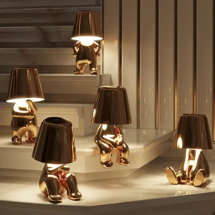 Dekorative LED-Lampe für modernes Wohnen, dimmbar, kabellos, sorgt für schönes Licht.