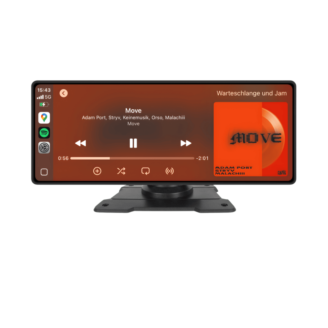 Intuitives Smartes Kfz-Display mit Bluetooth. Erweiterte Navigation, Medien und Freisprechfunktion im Auto.