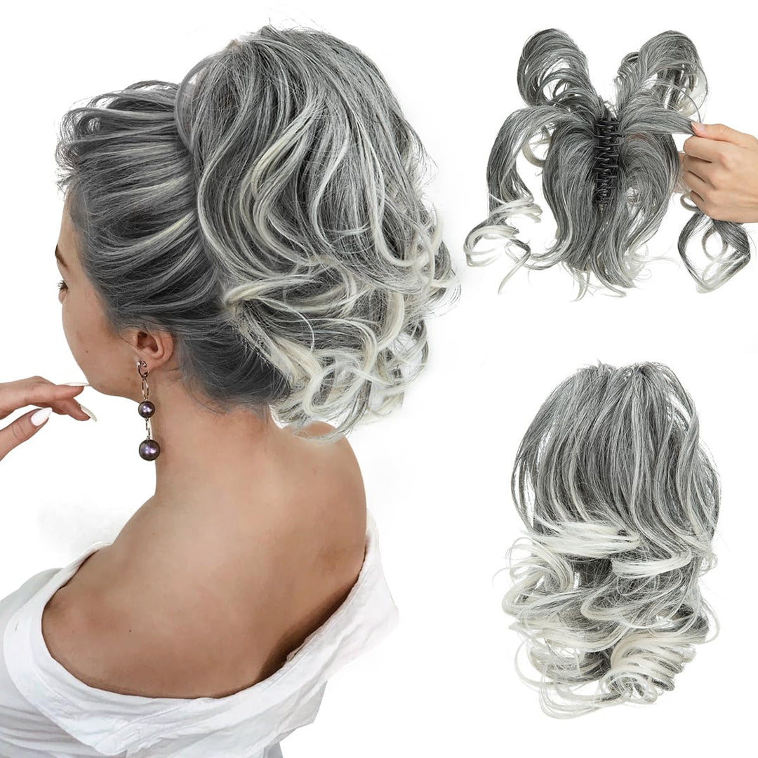 Synthetische Locken Pferdeschwanz Haarverlängerung für Damen, hochwertig. Verleiht sofortiges Volumen und Glanz.