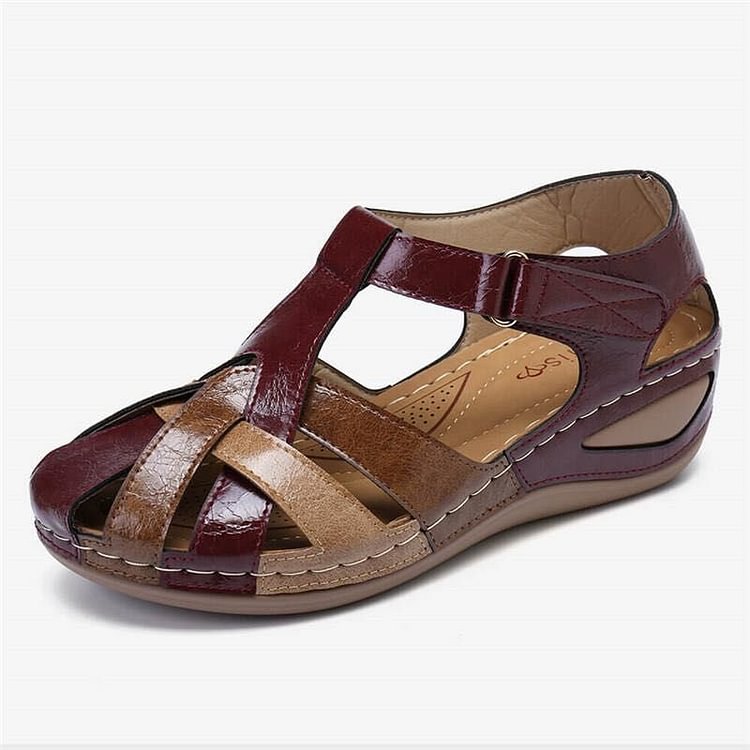 Damen Orthopädische Komfortsandalen Sophia für ganztägigen Halt, ideal gegen Fußschmerzen im Sommer.