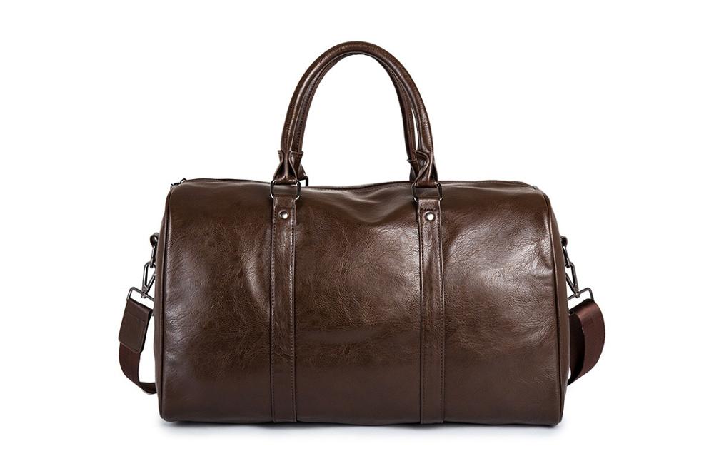 Strapazierfähige Duffelbag in Schwarz, leichtes Handgepäck, ideal für Sport und kurze Reisen.