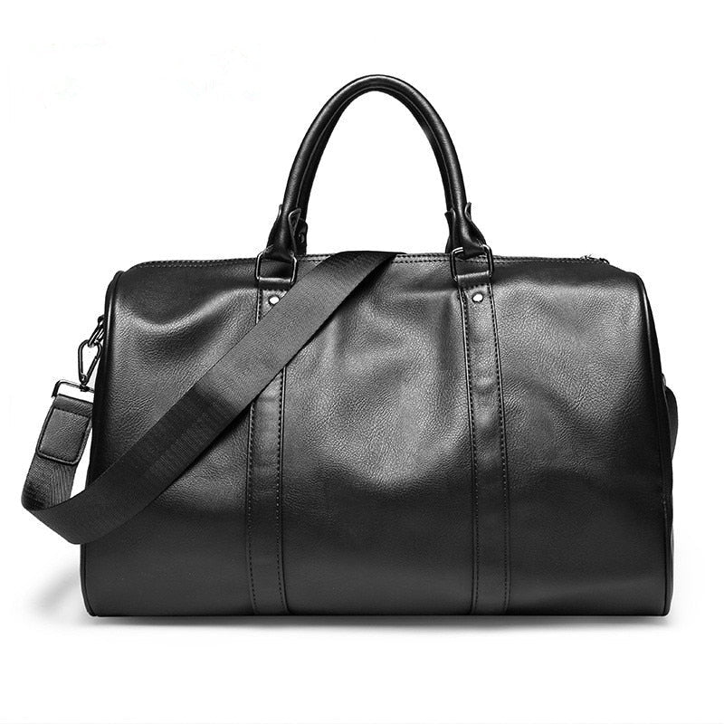 Leichte, robuste Reisetasche mit großem Volumen in Schwarz; ideales Handgepäck für Urlaub & Businessreisen.