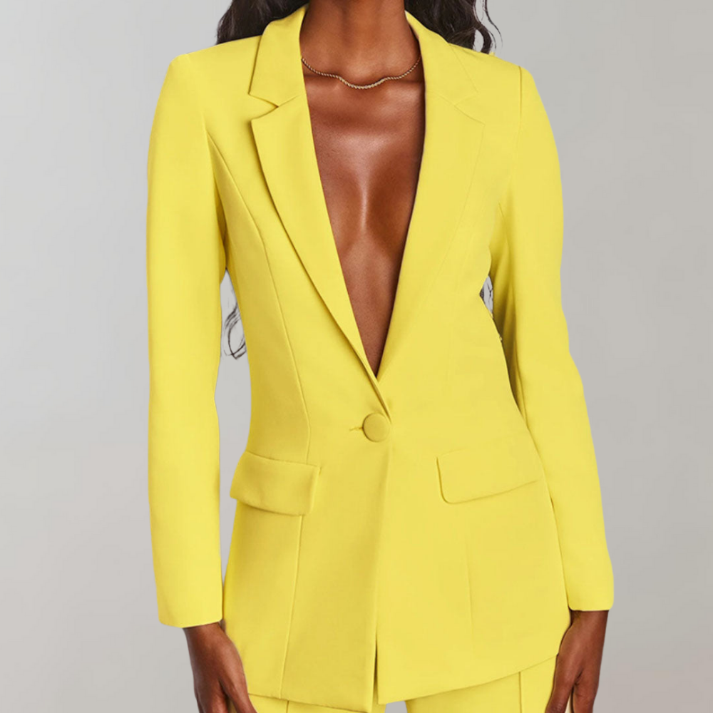 Festlicher Damen Blazer & Hose, bordeauxrot, ideal für Events, Feiern oder als stilvolles Büro-Set.