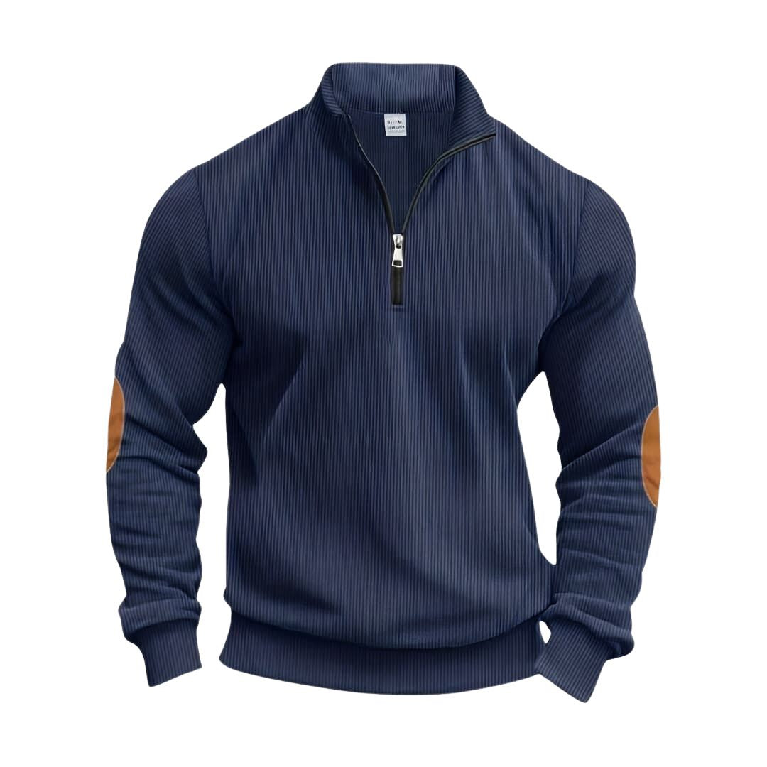 Bequemer Herren Basic Pullover für den Winter, ideal für Lagenlooks und entspannte Tage.
