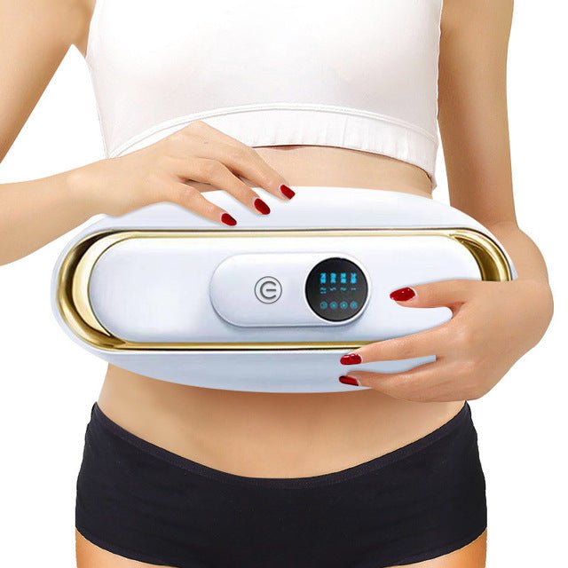 Unisex SlimBelt elektrisches Massagegerät für Bauch & Taille mit Wärme- und Vibrationsfunktion.