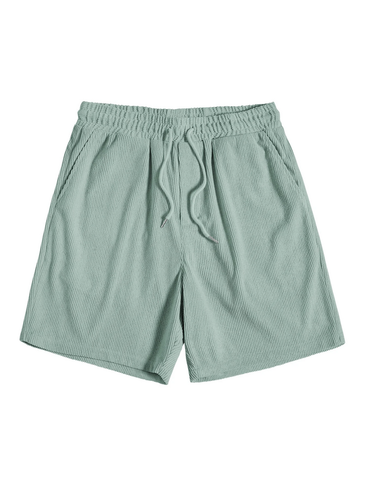 Herren Sommer-Set: Stylisches Kurzarmhemd & bequeme Cord-Shorts für Freizeit, Urlaub und entspannte Casual-Looks.