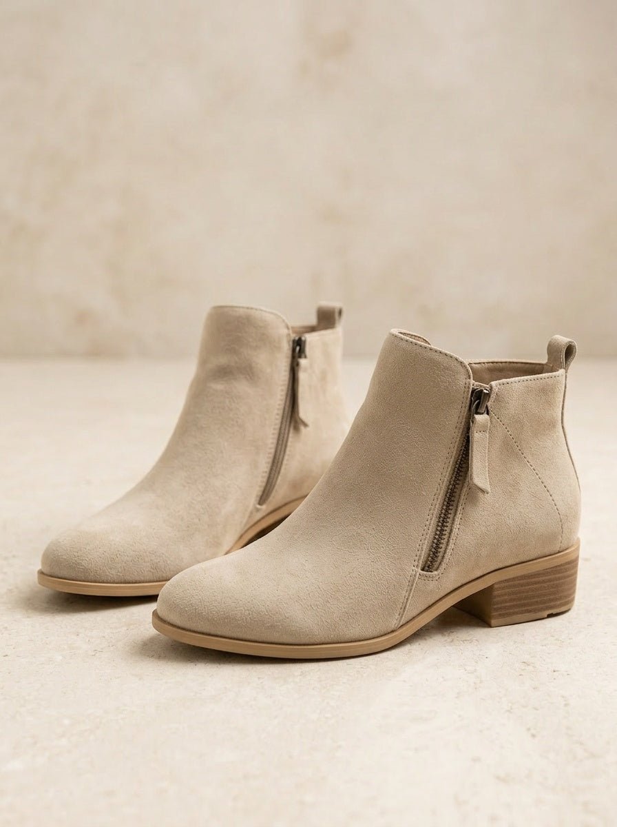 Stylische Damen Stiefeletten mit Blockabsatz, ideal für vielseitige Herbst-Outfits & hohen Komfort.