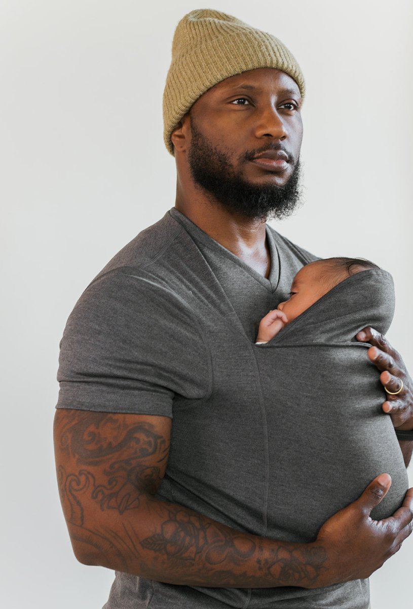 Ergonomisches Tragetuch T-Shirt: Sichere Babytrage für Neugeborene & Babys, maximale Nähe & Komfort.