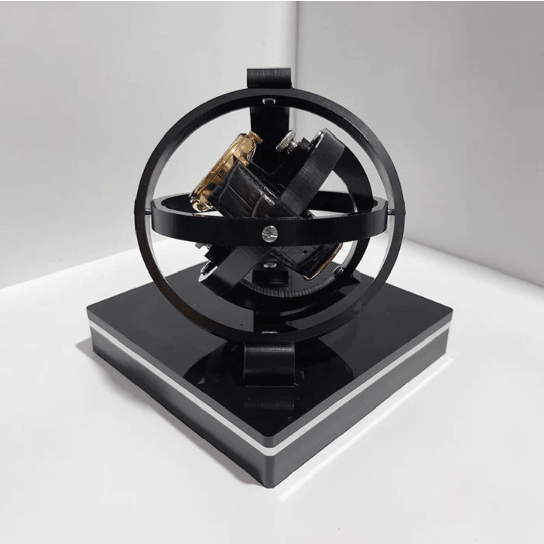 Exklusiver Uhrenbeweger als Geschenkidee für Männer. Hält Automatikuhr präzise am Laufen und ist ein Herrenaccessoire.