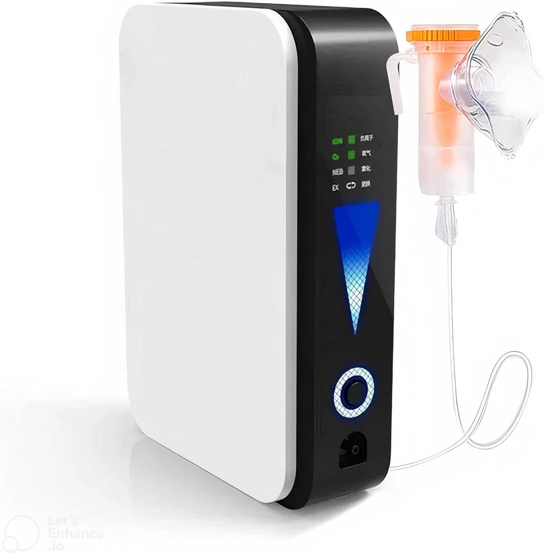 Tragbarer OxyLife Sauerstoffkonzentrator, leicht & kompakt für mobile Freiheit und bessere Atmung.