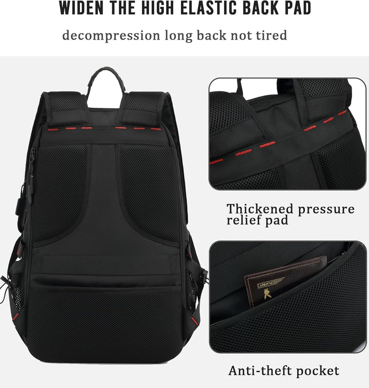 Stilvoller 60L Unisex Wanderrucksack, wasserdicht, mit USB-Ladefunktion & praktischem Fach für Schuhe, bequem zu tragen.