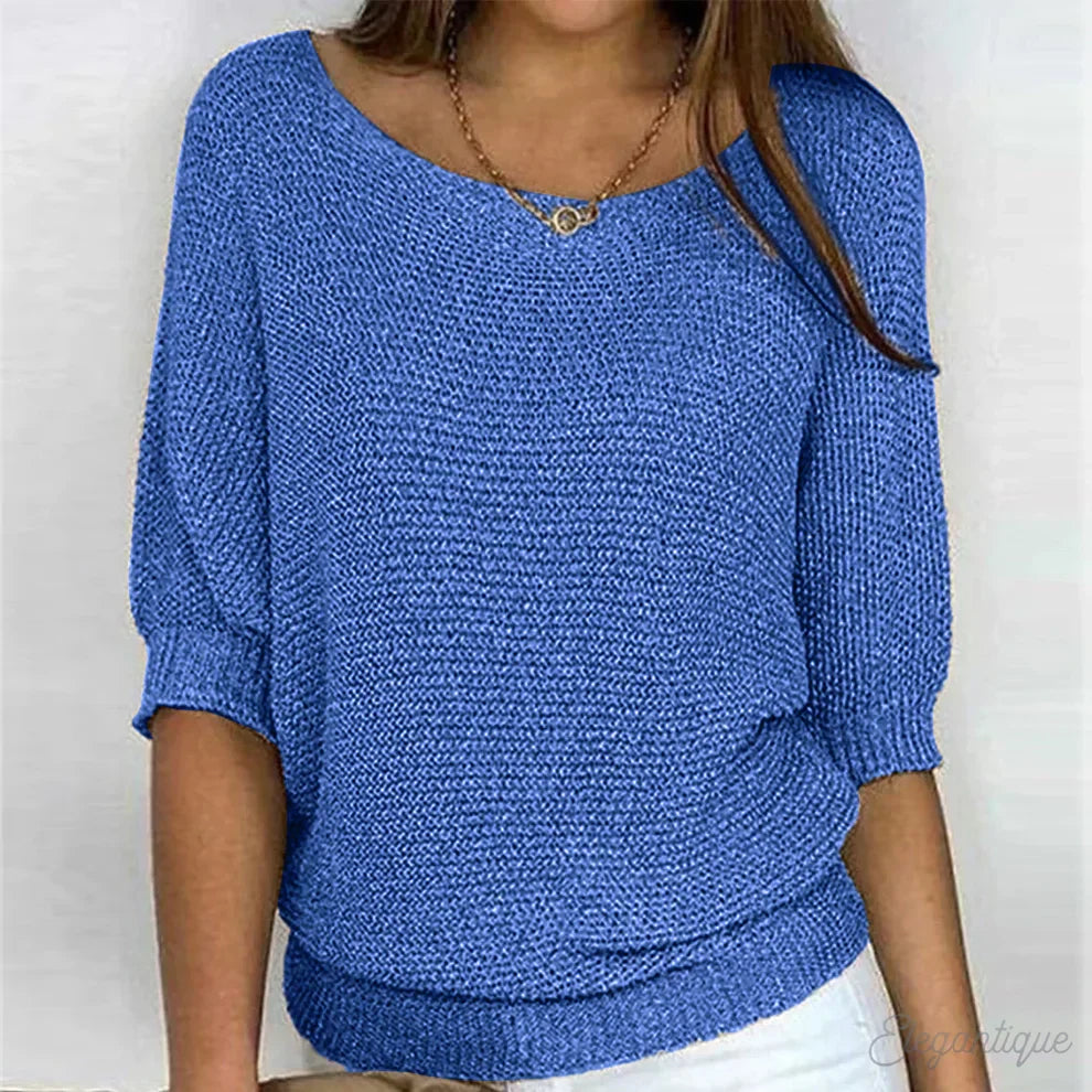 Louisa Kollektion: Vielseitiger Damen Strickpullover. Eleganter Langarm-Pullover für stilvolle Damenbekleidung.