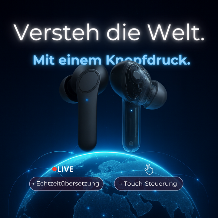 Unisex Bluetooth Ohrhörer mit effektiver Geräuschunterdrückung für ungestörte Gespräche und Reisen.