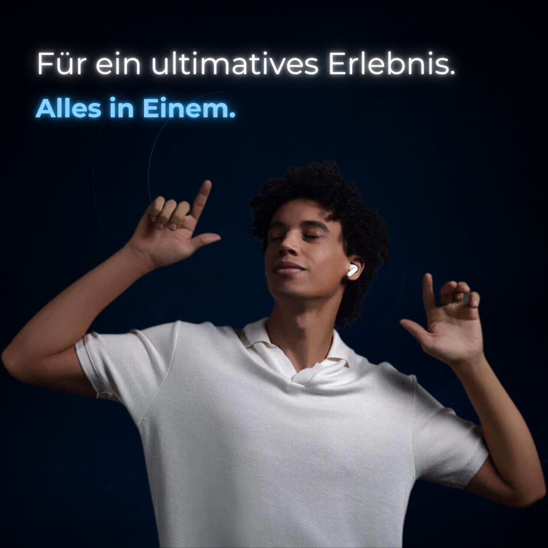 Vielseitige Unisex Ohrhörer: Bluetooth, kabelloser Übersetzer & Geräuschunterdrückung für alle Sprachbedürfnisse.