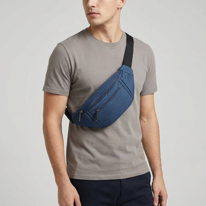 Verstellbare GoSling Crossbody-Tasche für Damen & Herren, idealer Reisebegleiter mit Organizer-Fächern.