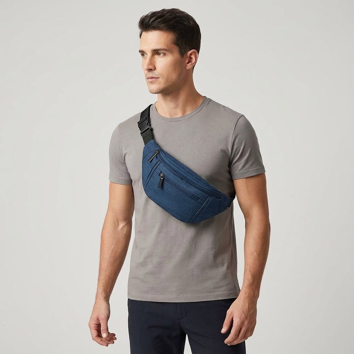Modische, verstellbare Unisex GoSling Crossbody-Tasche. Perfekt als Slingbag oder Bauchtasche für Alltag & Reise.
