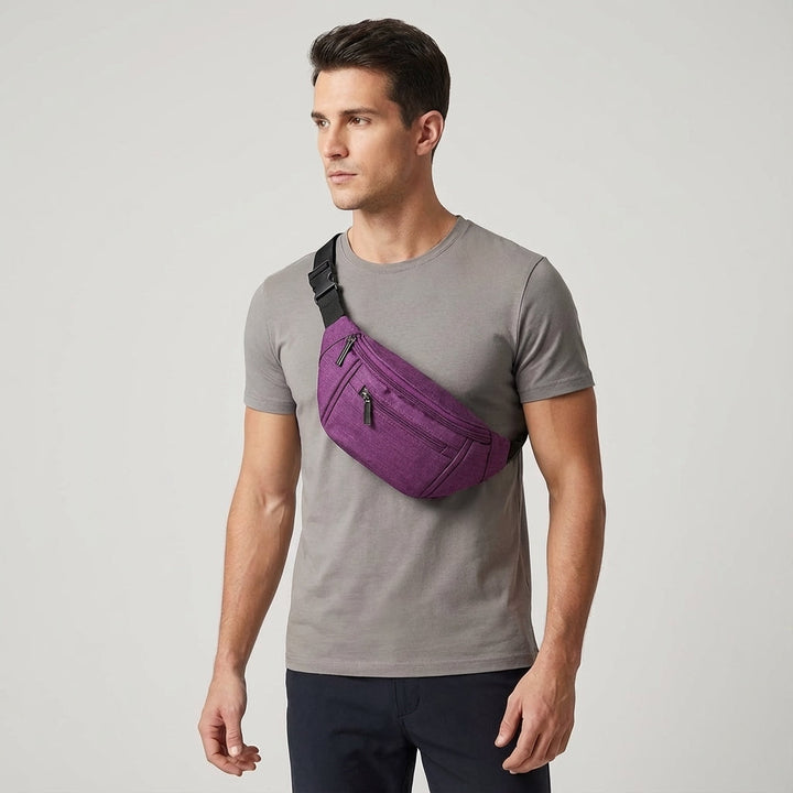 GoSling Unisex Crossbody-Tasche mit verstellbarem Gurt und smarten Fächern. Perfekt als Bauchtasche oder Slingbag.