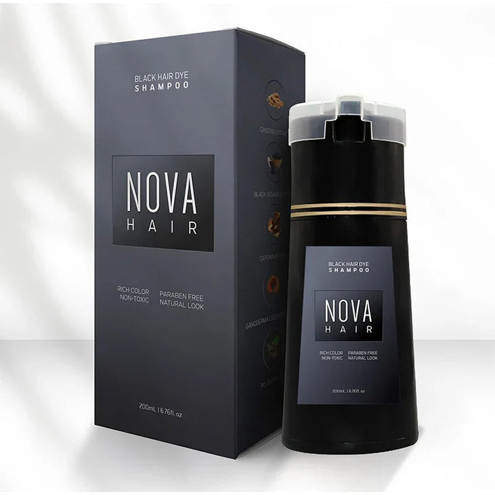 Unisex Haarfärbe-Shampoo Flasche für schnelle Farbauffrischung in 10 Min. Schonende Haarfarbe für Zuhause.