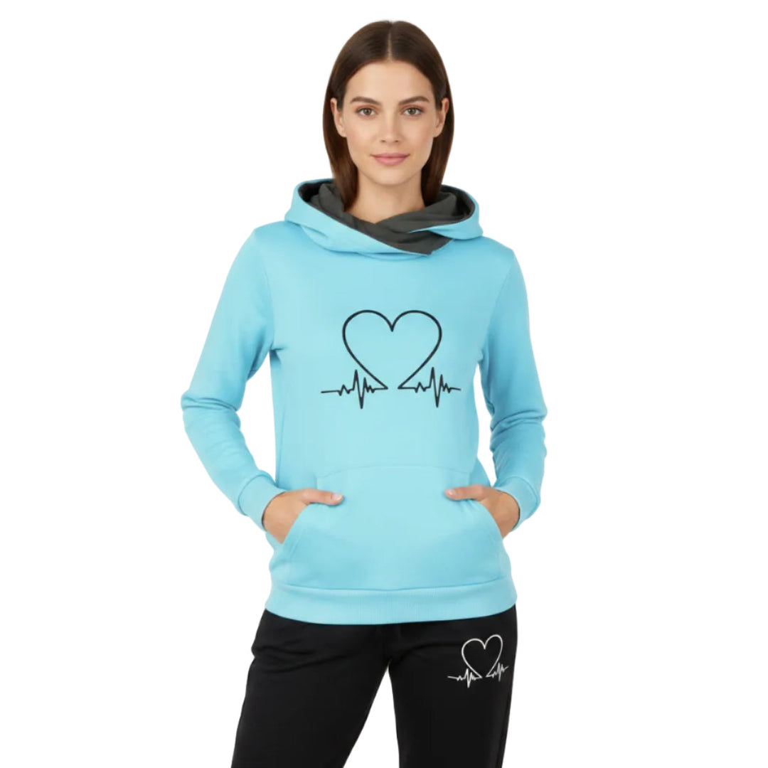 Unisex Jogginganzug-Set mit langärmligem Oberteil und Jogginghose in Grau, ideal als Loungewear oder Freizeitanzug.