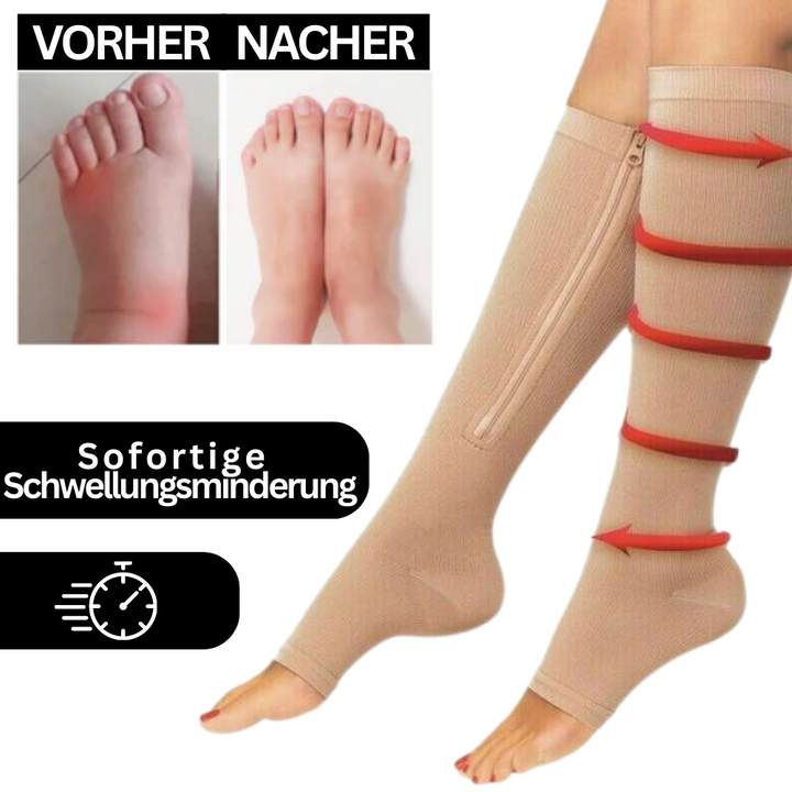 Orthopädische Kompressionssocken für verbesserte Durchblutung, Schmerzlinderung und effektive Beinpflege.