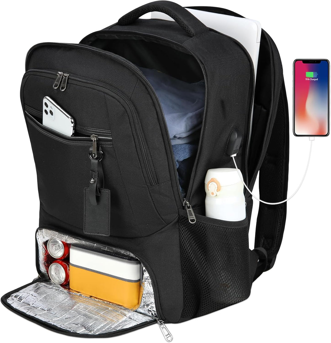 Wasserdichter Unisex-Rucksack für Laptop und Mittagessen, perfekt für Schule, Uni und Reisen.