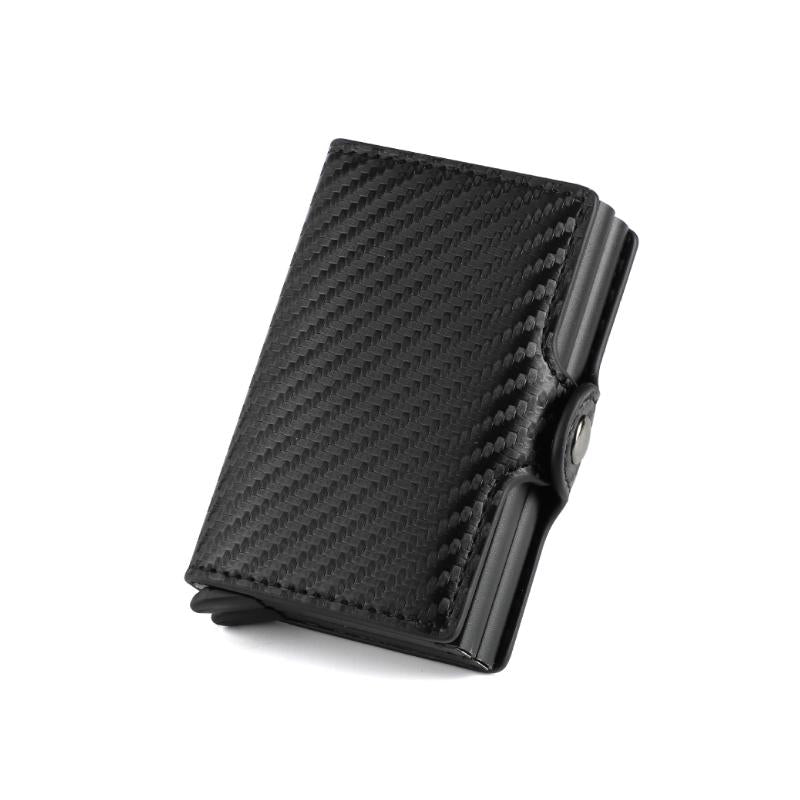 Unisex Smart Wallet aus Leder mit RFID-Schutz, kompaktes Design für Geldscheine & Karten.