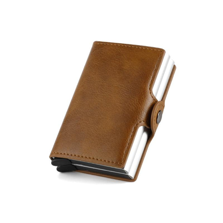Sicheres Leder-Smart Wallet mit RFID-Schutz, ideal als Geschenk für Männer & Frauen.