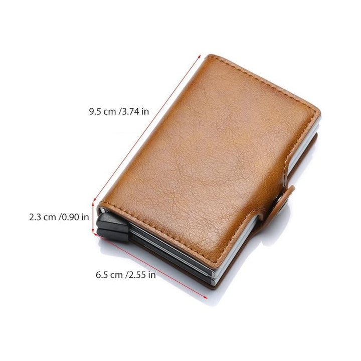 Kompakter Kartenhalter aus Leder, unisex Smart Wallet mit innovativem RFID-Datenschutz.