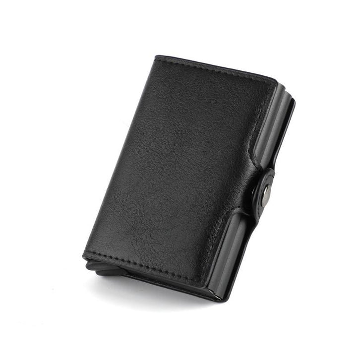 Geldbörse mit RFID-Schutz & Kartenfach, robustes Leder-Smart Wallet für sichere Aufbewahrung.
