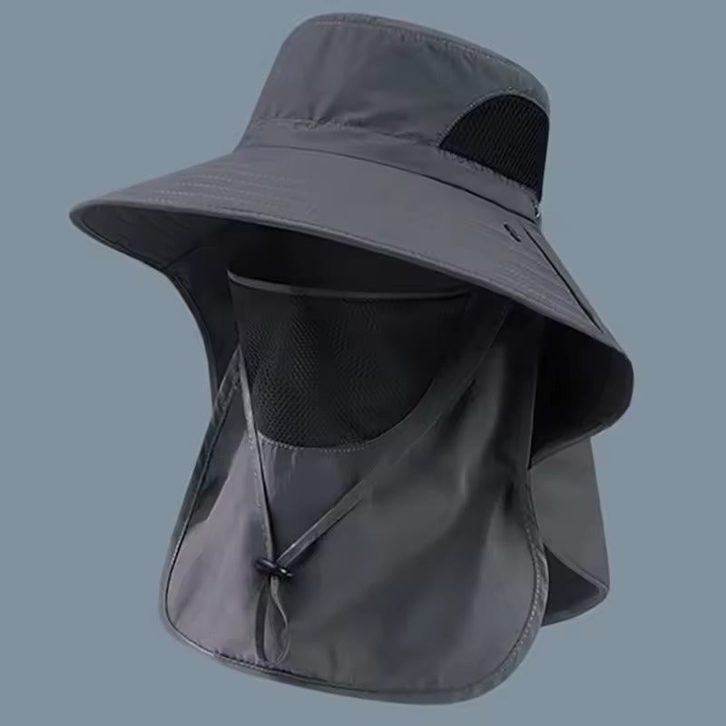 Bequemer, leichter Unisex Sonnenhut mit UV-Schutz für lange Tage im Freien.