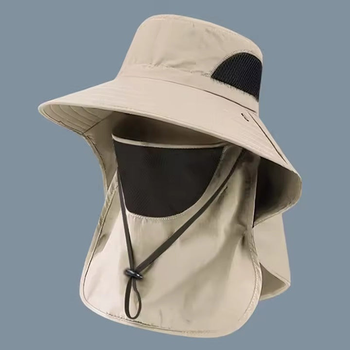 Praktischer Unisex Sonnenhut, atmungsaktiv & UV-schützend, ideal für Angeln, Strand & Outdoor.