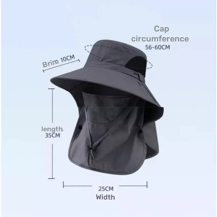 Robuster Unisex Outdoorhut mit UV-Schutz, ideal für Wanderungen und Trekkingtouren.