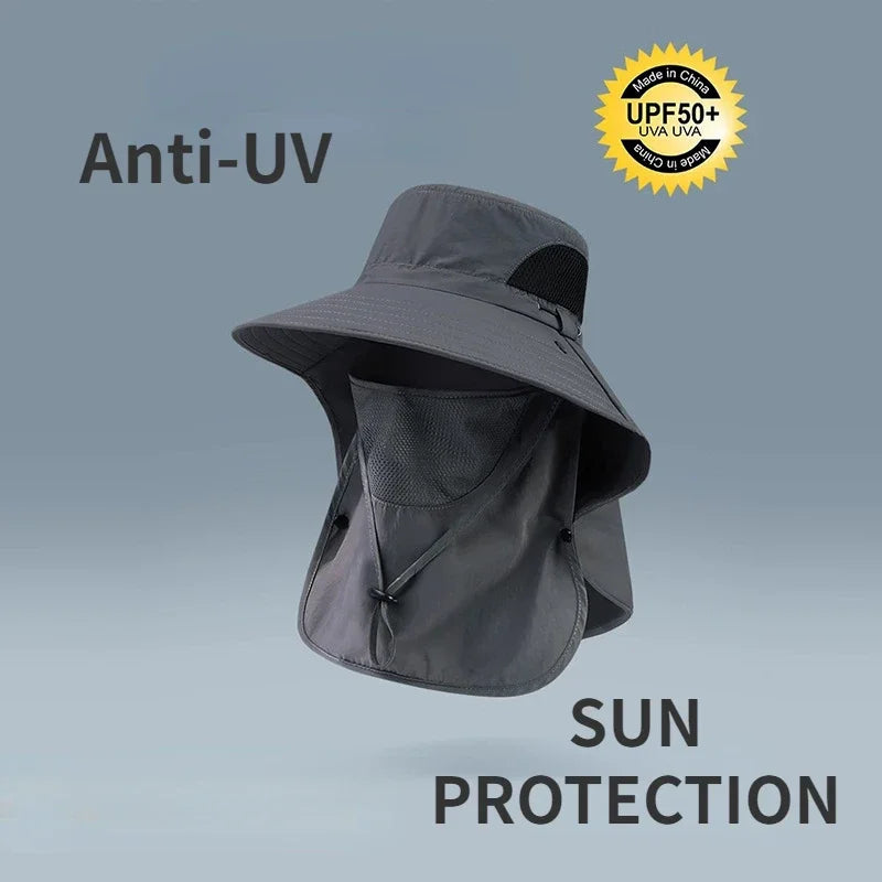 Unisex Kopfbedeckung, Sonnenhut mit breiter Krempe für optimalen UV-Schutz im Sommer.