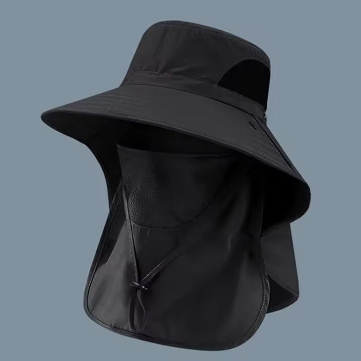 Vielseitiger Unisex Outdoorhut, Sonnenhut mit UV-Schutz, geeignet für Angeln, Wandern & Garten.