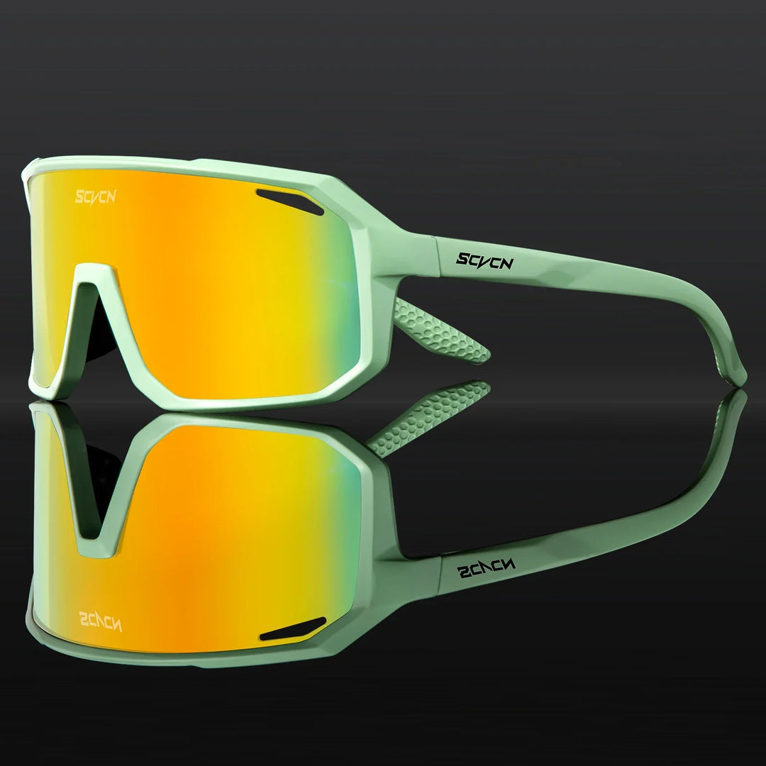 Robuste Fahrradbrille Unisex mit UV400 Schutz, leichter TR90 Rahmen. Für alle Radsportarten.