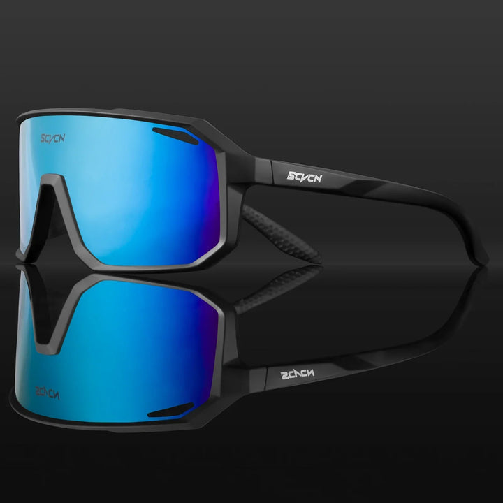 Komfortable Sportsonnenbrille mit UV400 Schutz, leichtem TR90 Rahmen. Für alle aktiven Personen.