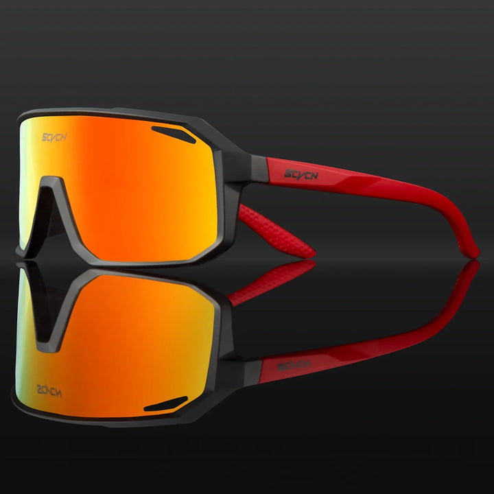 Strapazierfähige Sportsonnenbrille UV400 mit leichtem TR90 Rahmen. Für intensive Outdoor-Nutzung.