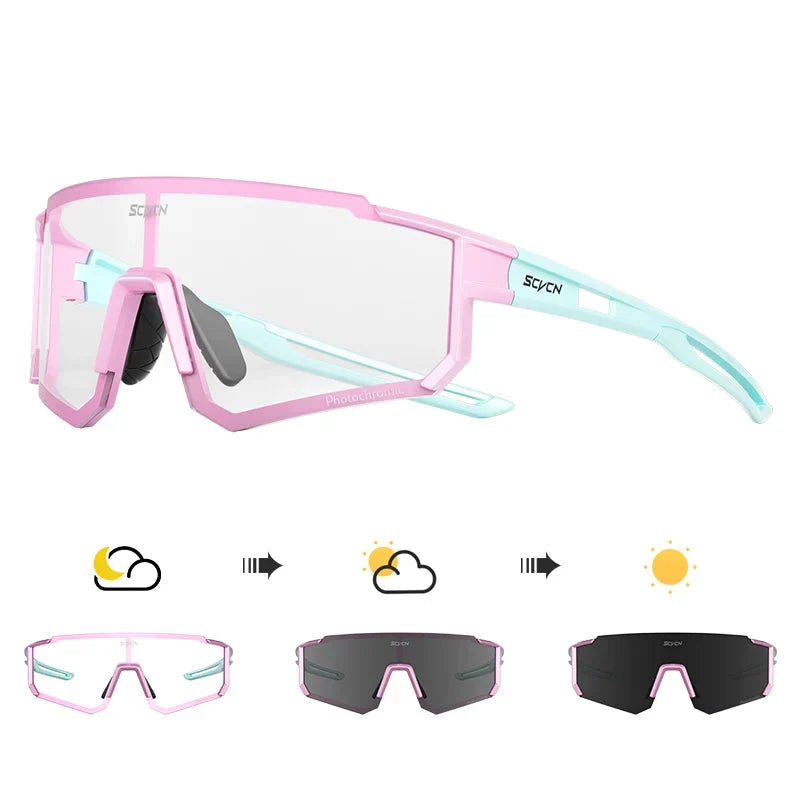 Ergonomische Sportbrille, UV400 Schutz, unisex, für lange Fahrradtouren.