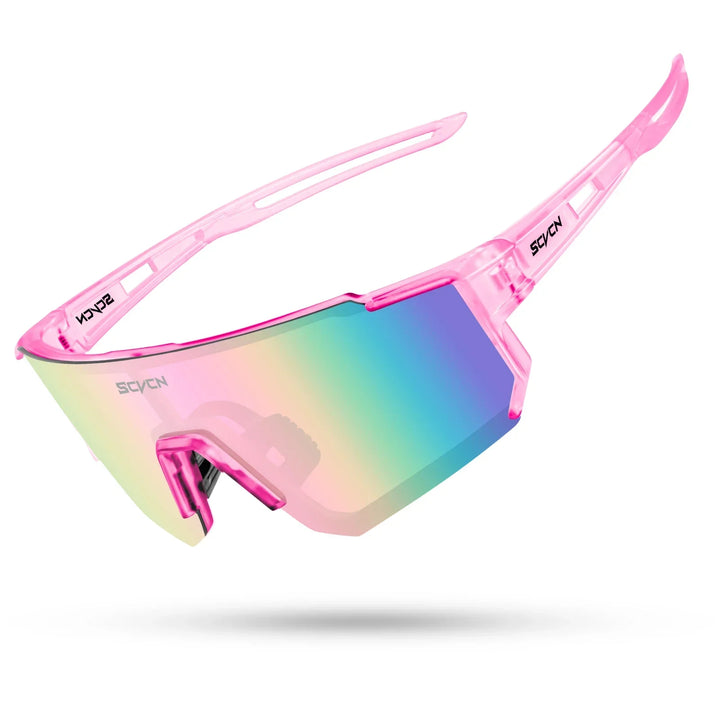 Unisex Sportbrille mit UV400 Schutz für alle Outdoor-Sportarten, sehr leicht.