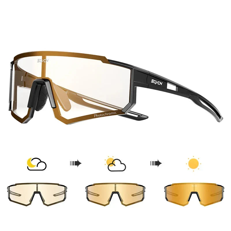 Ergonomische Sportsonnenbrille, UV400, leicht, unisex, ideal für Laufsport.