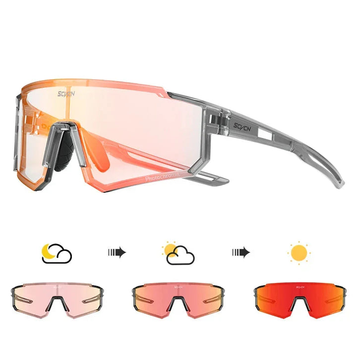 Flexible UV400 Sportsonnenbrille für Damen & Herren beim Sport, sehr leicht.