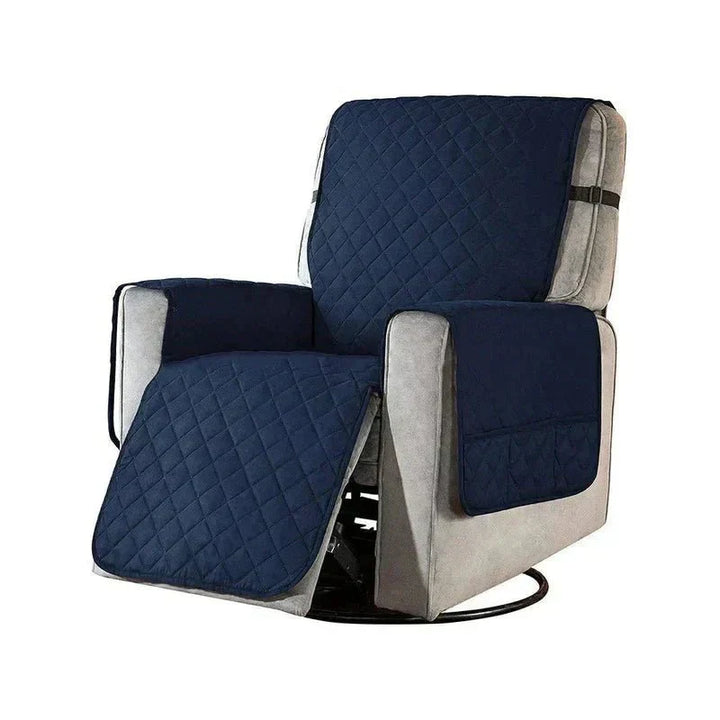 Weicher, elastischer Sesselbezug in Beige schützt Möbel; ideal für Wohnzimmer Deko. Universal.
