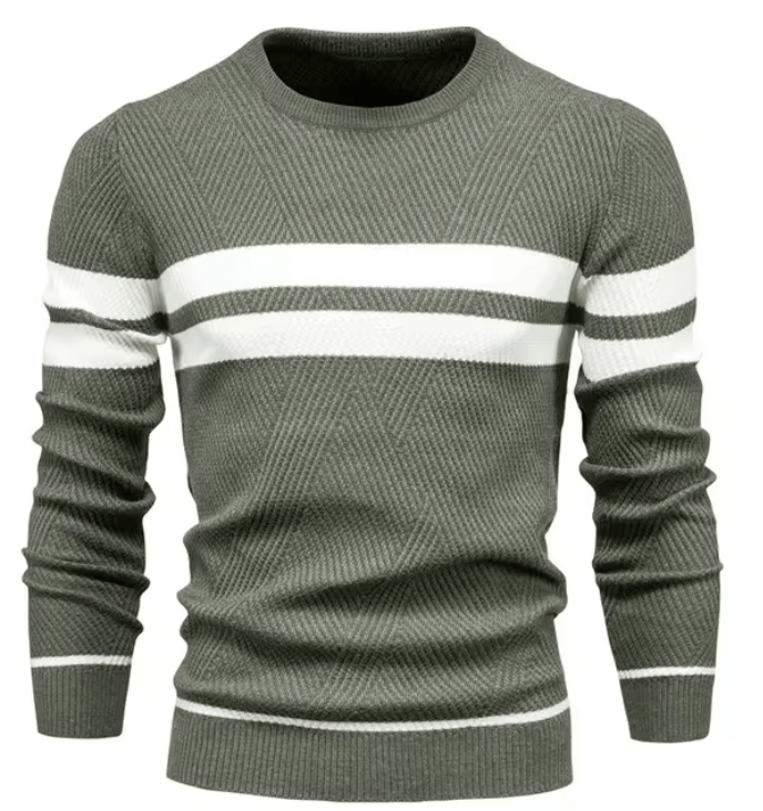 Warmer Herren Strickpullover für höchsten Komfort. Erhältlich in Schwarz, Grün und Braun.