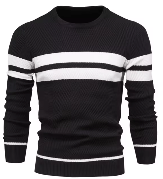 Vielseitiger Herren Winterpullover in Grün mit Langarm. Bequem für Freizeit und Arbeit.